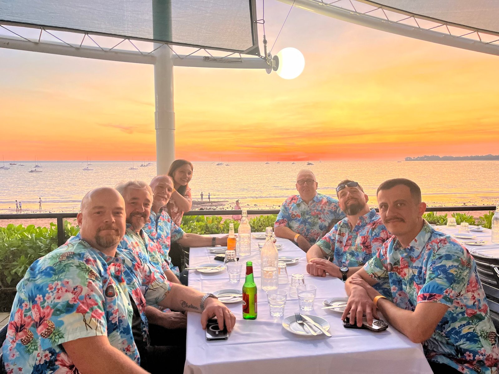 AUFS team sunset dinner